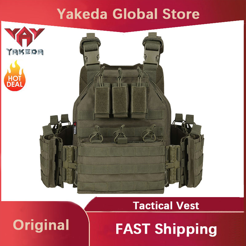 Summer Clothing Release - YAKEDA Tactical Vest 1000D Polyester Quick-release