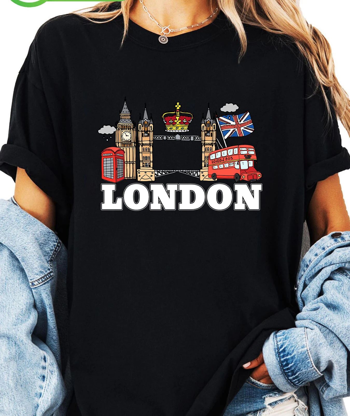 Summer Clothing London - London Alphabet Pattern Printed Women's T-shirt