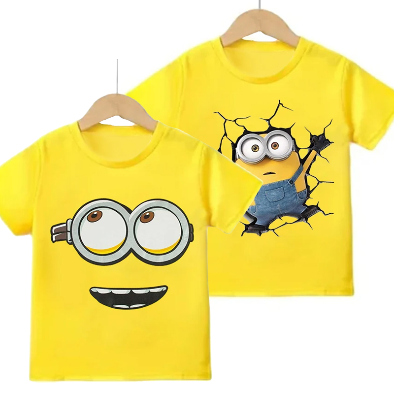 Summer Clothing Teens - Cartoon Minion Short Sleeve T Shirt
