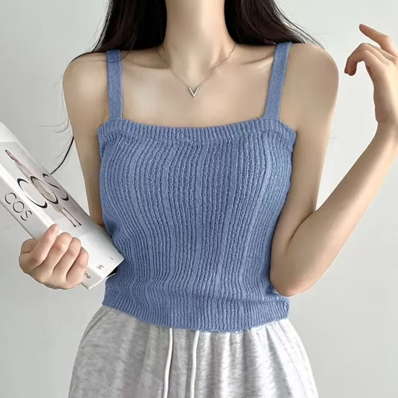 Summer Clothing Teens - Knitted Cami Top for Women Teen-girl