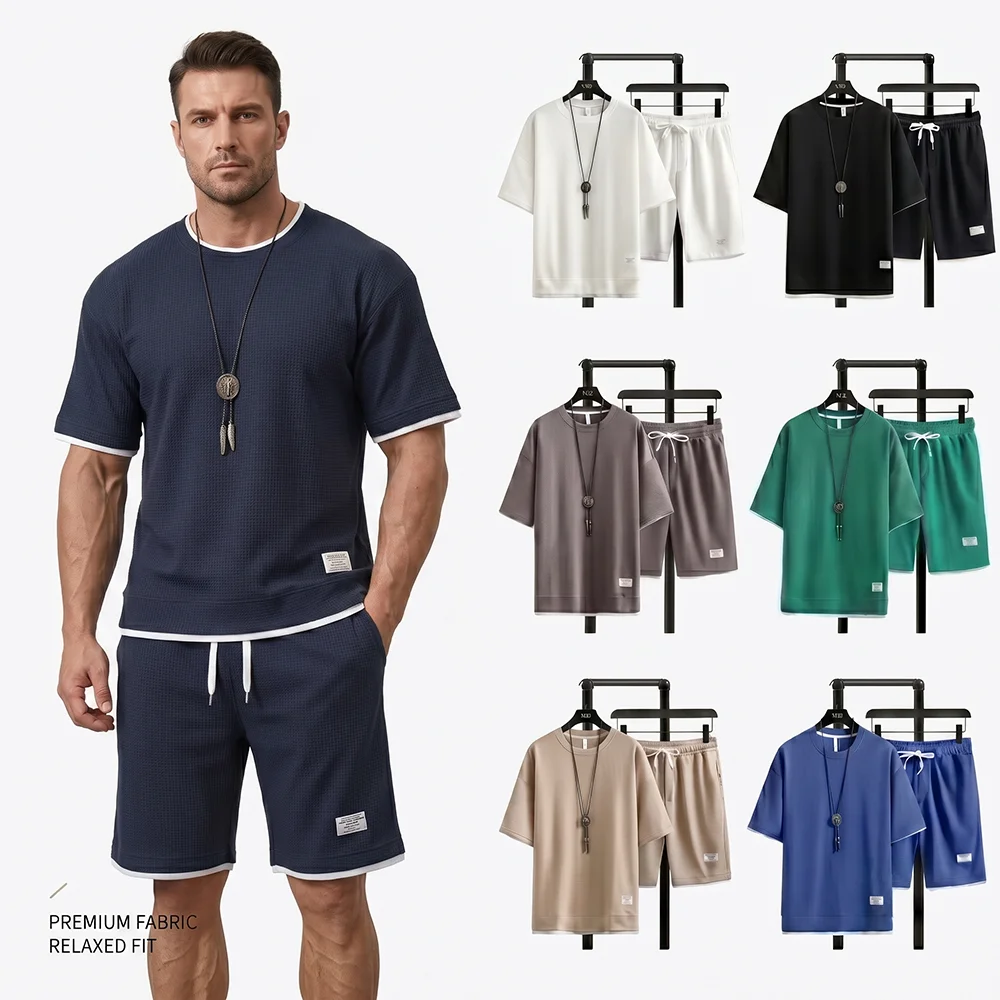 Summer Men's Waffle Knit Track - Summer Clothing Haul ulasan dan harga