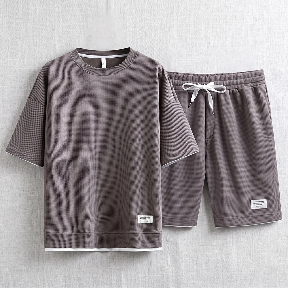 Summer Men's Waffle Knit Track - Summer Clothing Haul ulasan dan harga