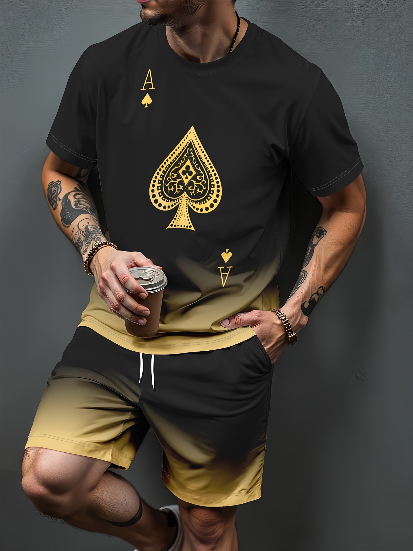 Gradient Letter Pattern 3D Pri - Summer Clothing Haul ulasan dan harga