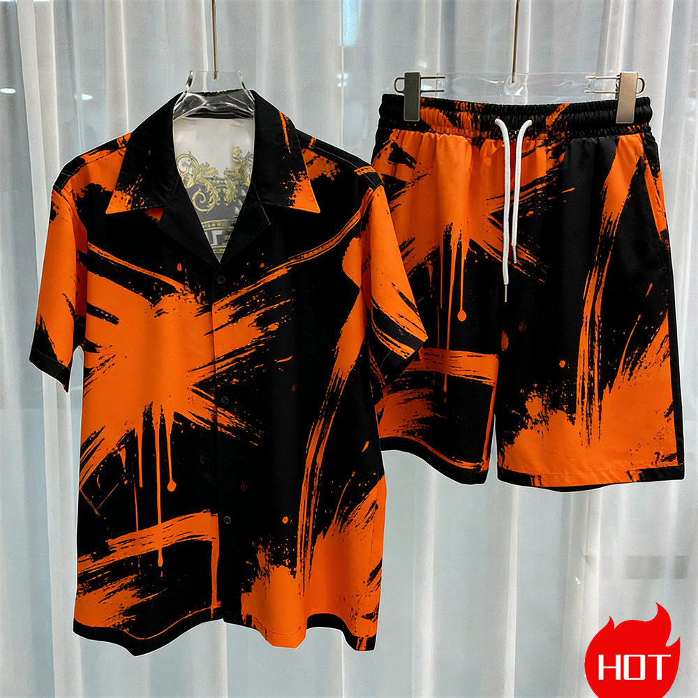 Digital printed men's set fash - Summer Clothing Trend ulasan dan harga