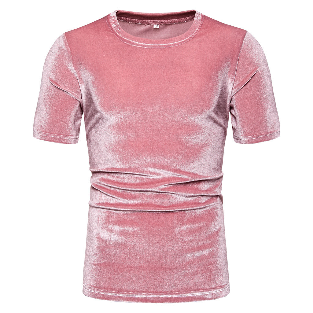 High Street Men Velvet T Shirt - Summer Clothing Colors 2026 ulasan dan harga