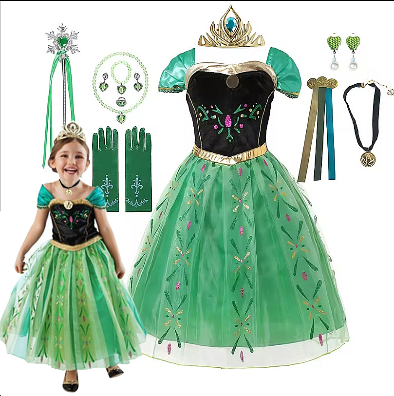 Anna Costume For Kids Girl Fan - Summer Dresses Yours Clothing ulasan dan harga