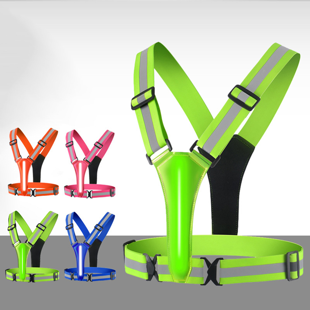 LED Running Vest USB Rechargea - Summer Nights Clothing ulasan dan harga