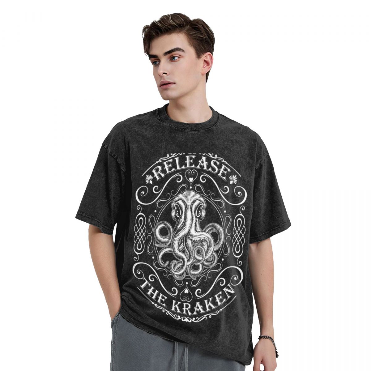 Release the kraken T-Shirt aes - Summer Clothing Release ulasan dan harga
