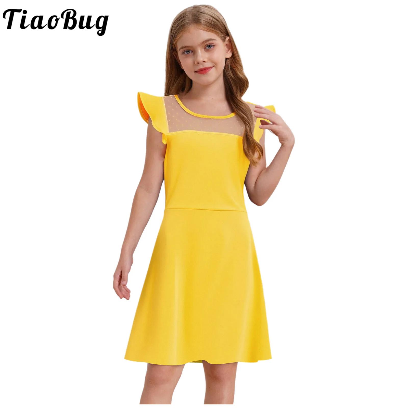 Teen Girls Summer Dress Ruffle - Summer Clothing Teens ulasan dan harga