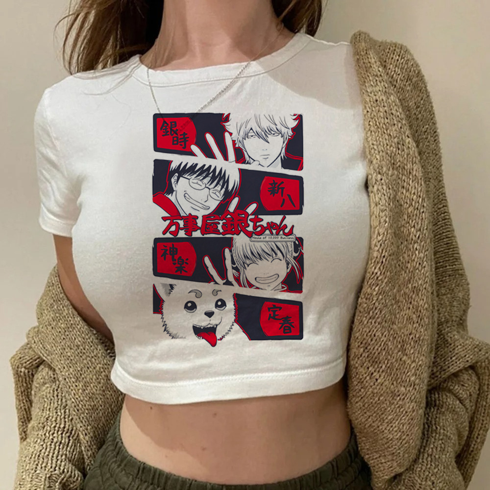 Gintama Samurai Gintoki croppe - Summer Clothing Teens ulasan dan harga