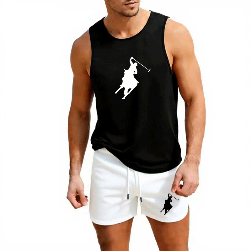 European Men Summer Vest and S - Summer Clothing Trend ulasan dan harga