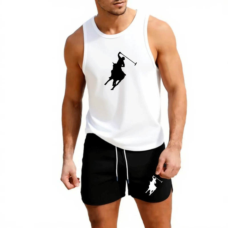 European Men Summer Vest and S - Summer Clothing Trend ulasan dan harga