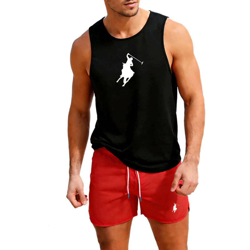 European Men Summer Vest and S - Summer Clothing Trend ulasan dan harga