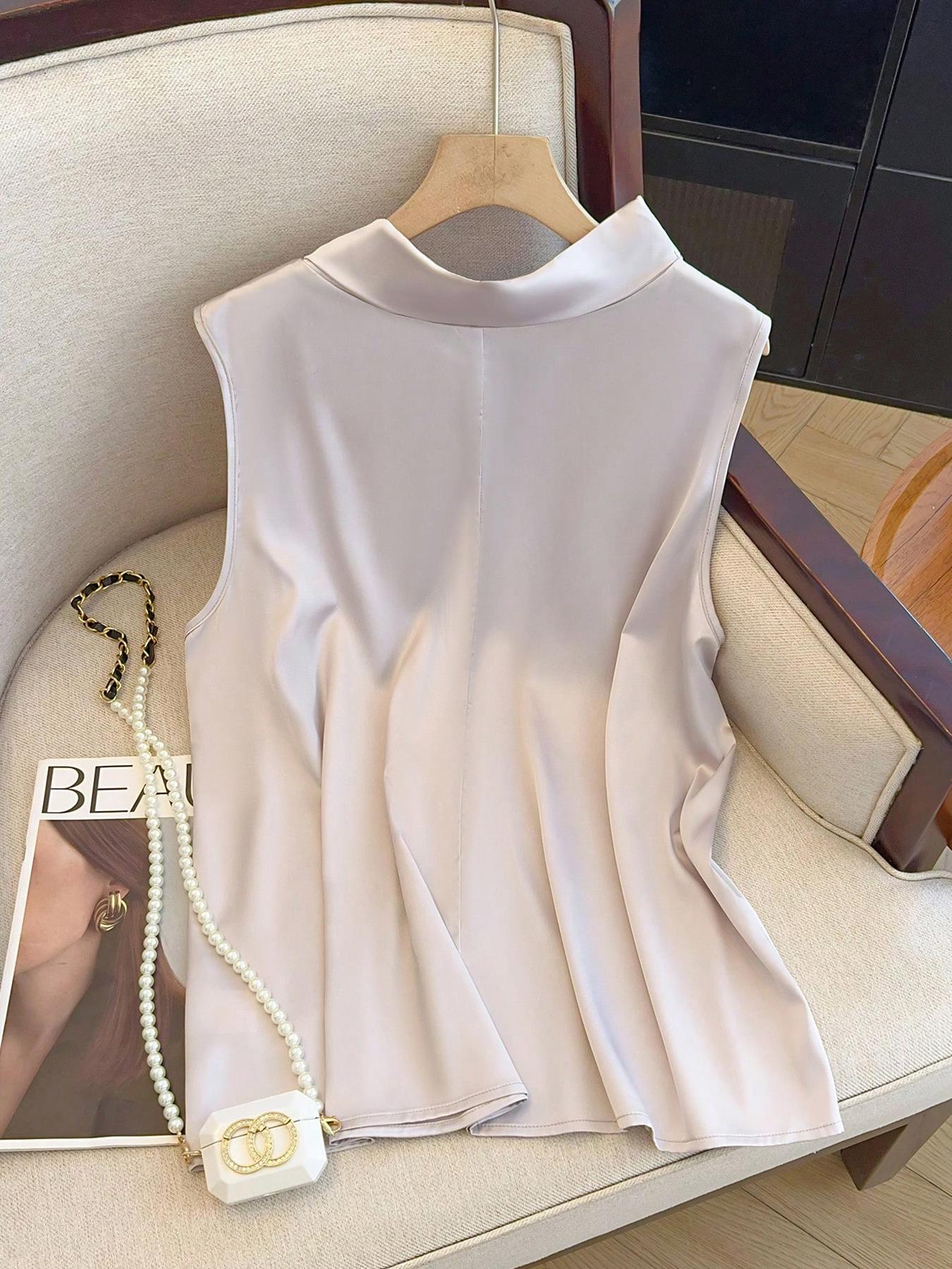 【Plus Size】 Solid Color Tie Fr - Summer Clothing For Plus Size Women ulasan dan harga