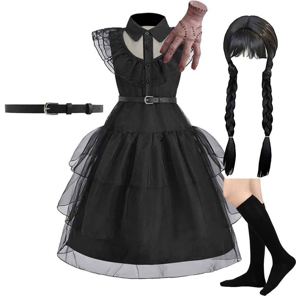 Girl Costume Kids Cosplay Blac - Summer Dresses Yours Clothing ulasan dan harga