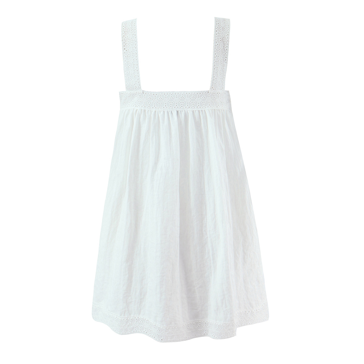 Holiday White Spliced Lace Sla - Summer Clothing Elegant ulasan dan harga