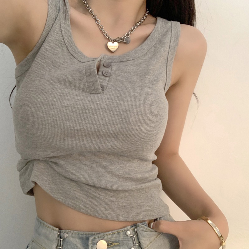 Tank Top for Women Ribbed Butt - Summer Clothing Teens ulasan dan harga