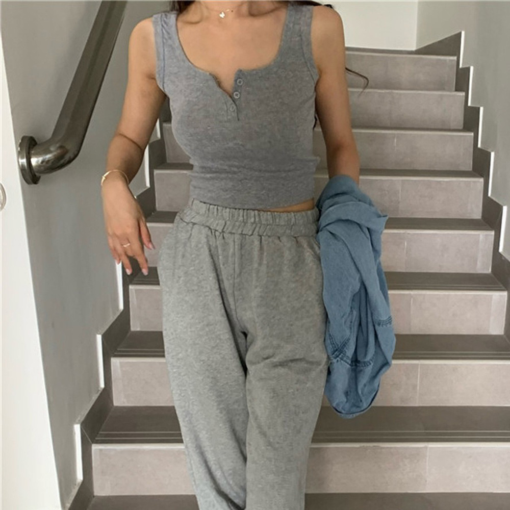 Tank Top for Women Ribbed Butt - Summer Clothing Teens ulasan dan harga