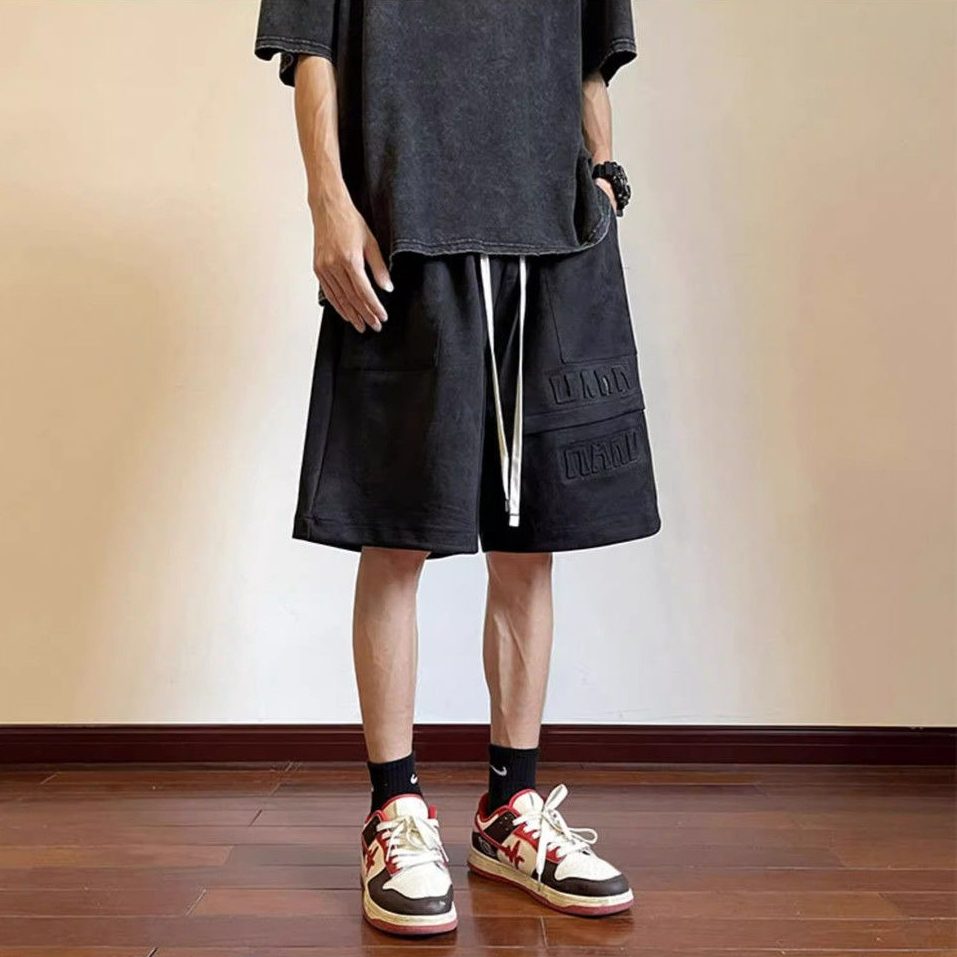Men's Shorts Letter Splicing B - Summer Clothing Deals ulasan dan harga