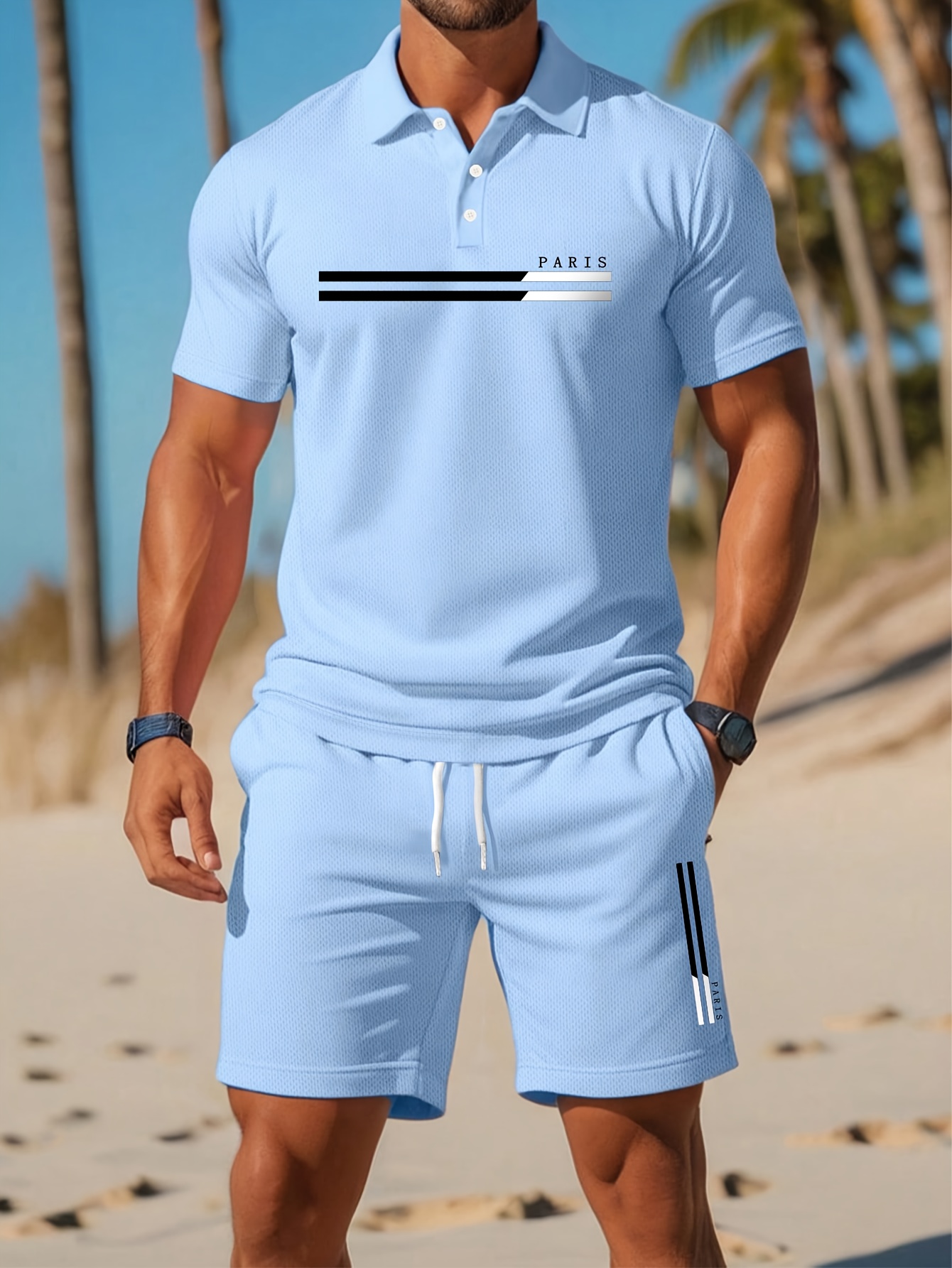 2026 Summer Men's Polo Set - 3 - Summer Clothing Shops ulasan dan harga