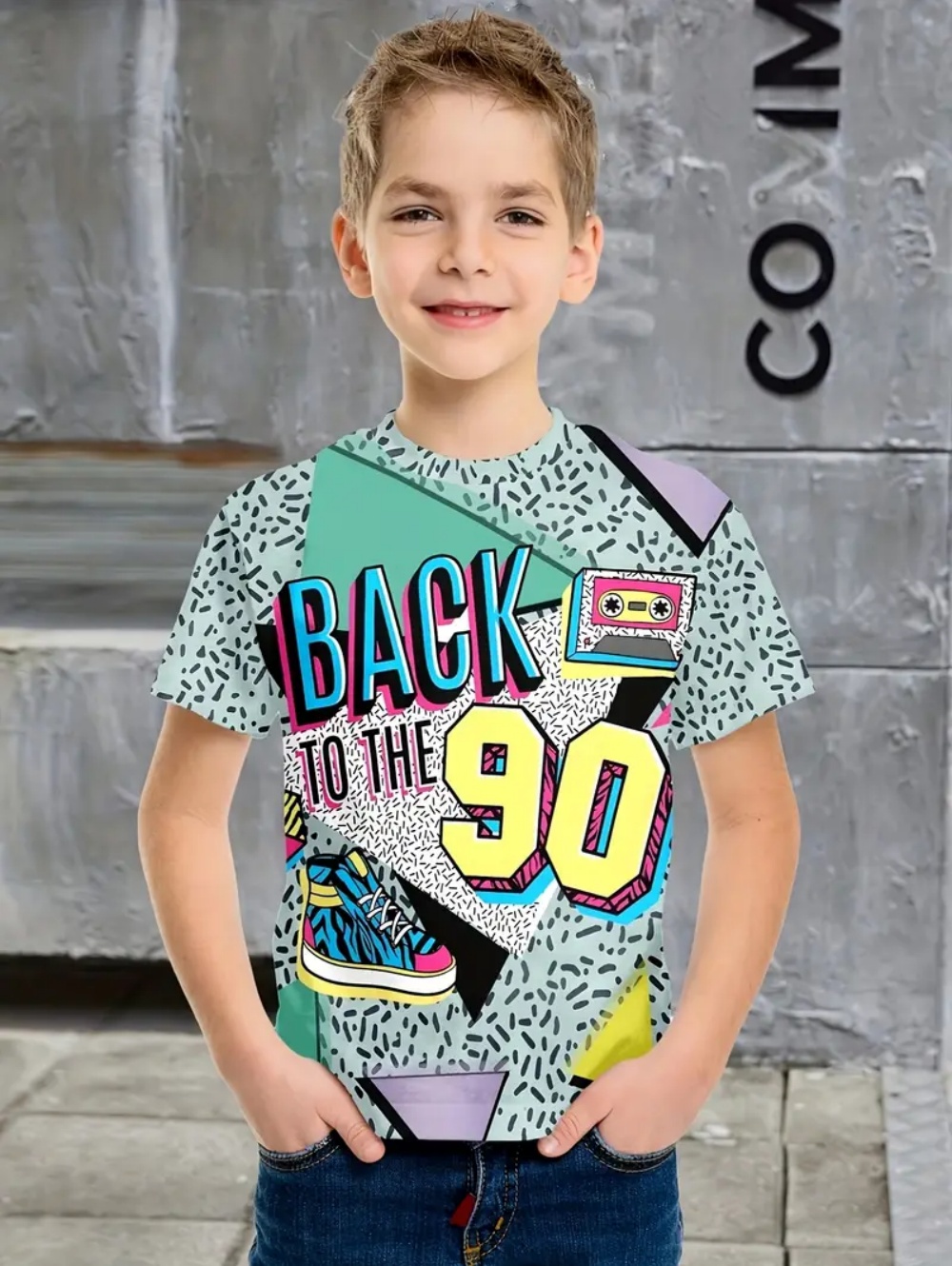 Children's Clothing T-Shirt Gr - Summer Clothing Drawing ulasan dan harga