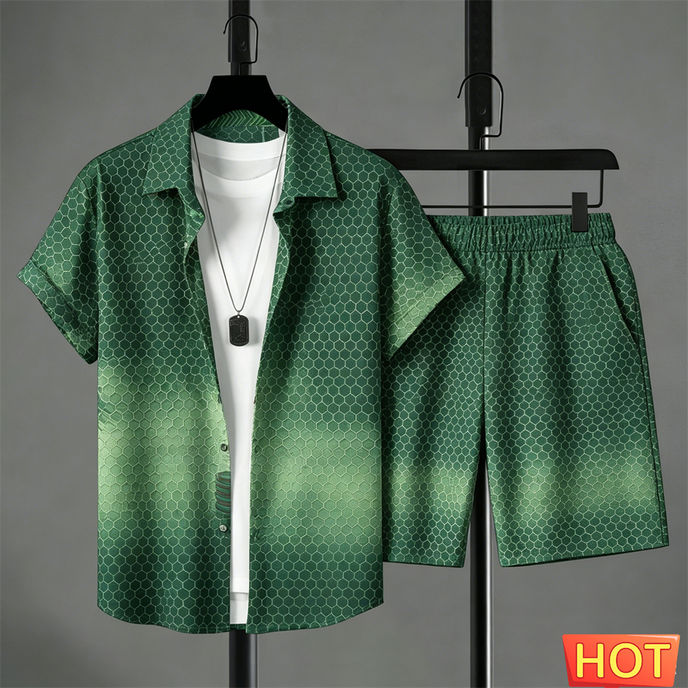 Summer Outfits Man Shirt Set G - Summer Clothing Trend ulasan dan harga