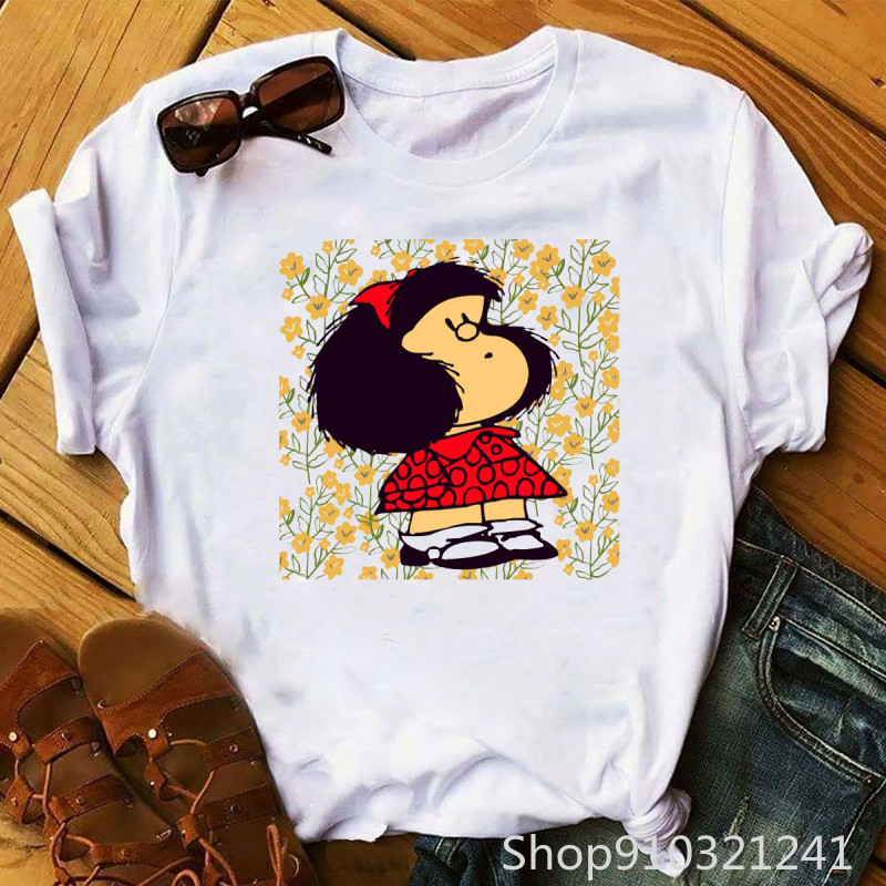 Rock Roll Mafalda tshirt Funny - Summer Clothing Teens ulasan dan harga