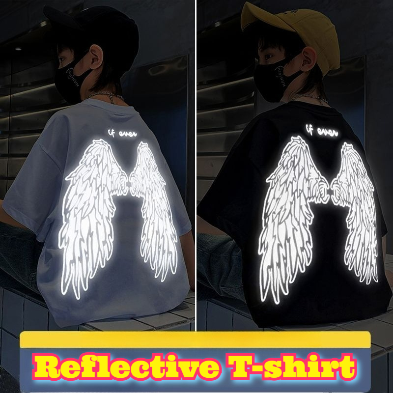 Youth Reflective Wings T Shirt - Summer Clothing Teens ulasan dan harga