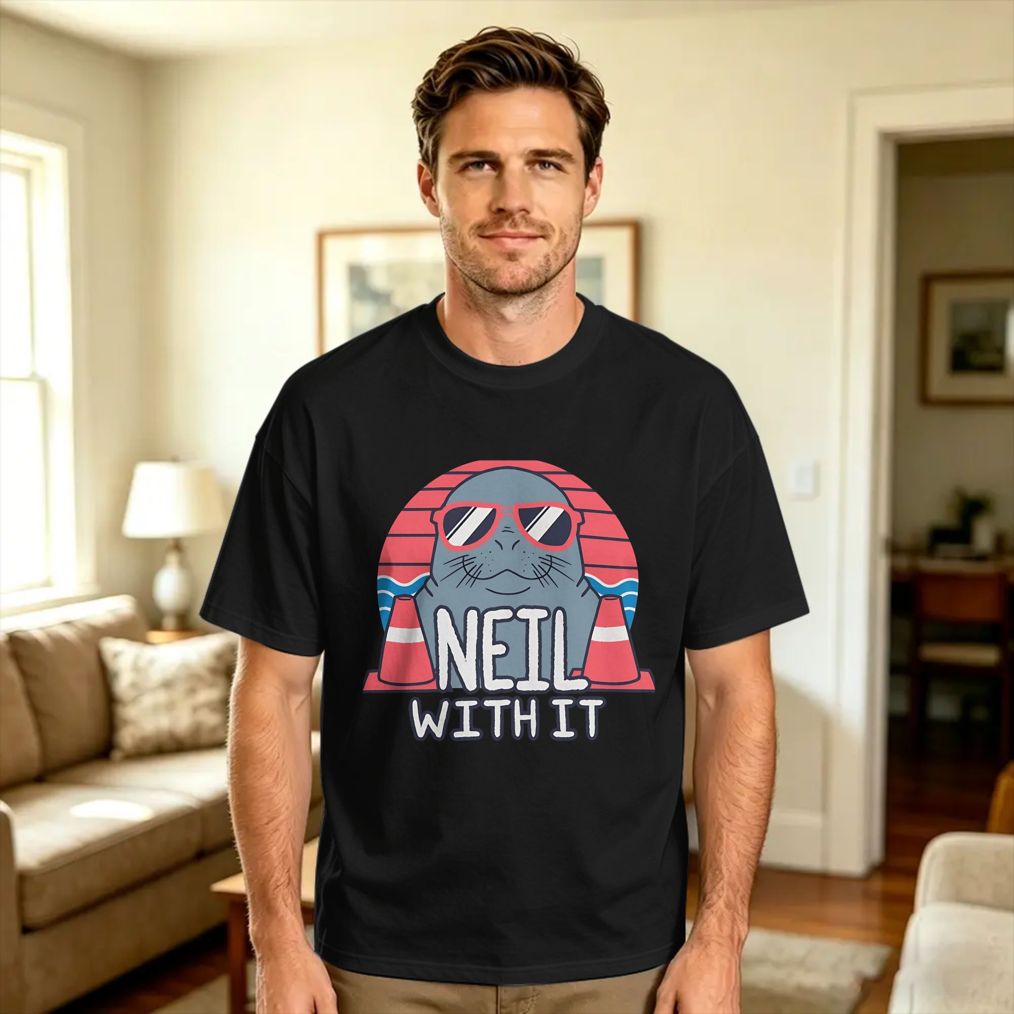 Neil the Seal Deal With It T-S - Summer Clothing Deals ulasan dan harga