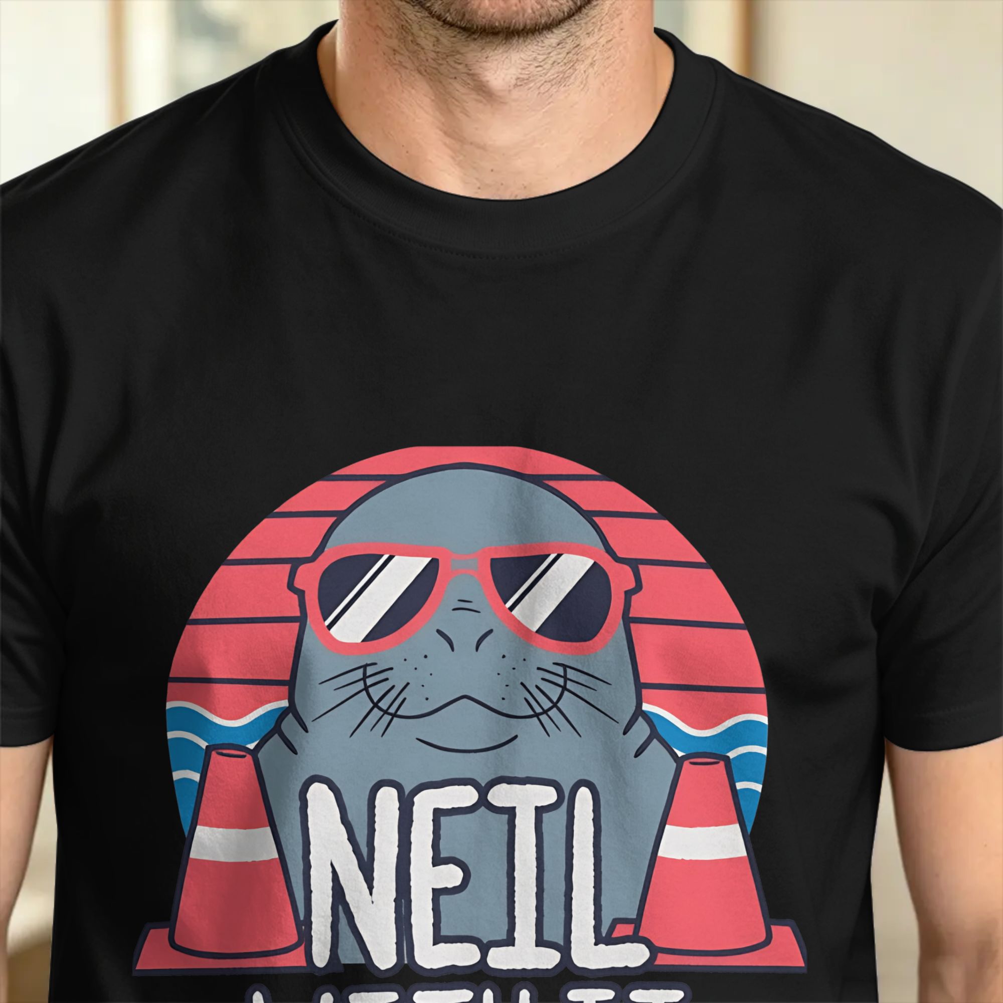 Neil the Seal Deal With It T-S - Summer Clothing Deals ulasan dan harga