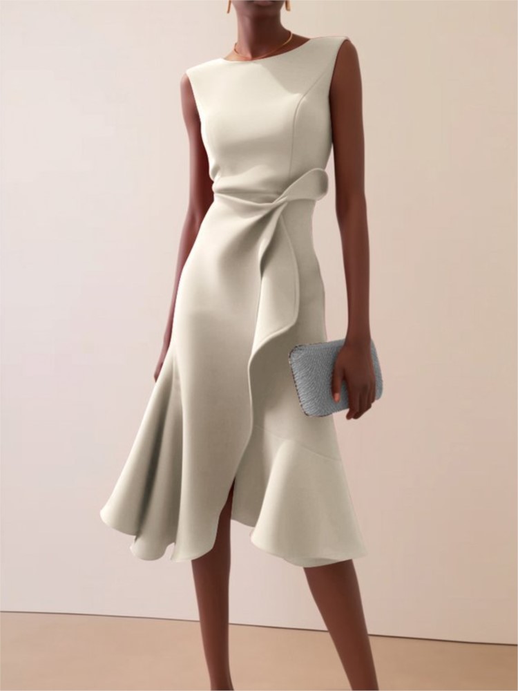 Elegant Women's Evening Dress  - Summer Clothing Drawing ulasan dan harga