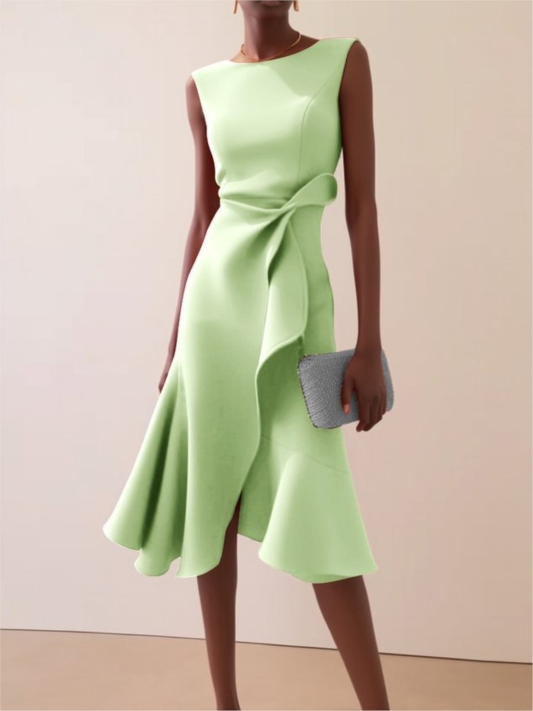 Elegant Women's Evening Dress  - Summer Clothing Drawing ulasan dan harga