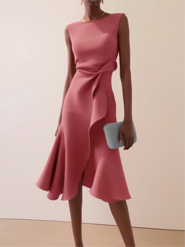Elegant Women's Evening Dress  - Summer Clothing Drawing ulasan dan harga