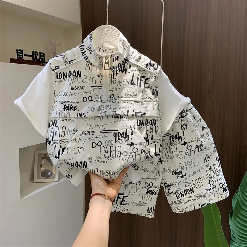 Boys Summer Clothing Set 2024  - Summer Clothing Drawing ulasan dan harga