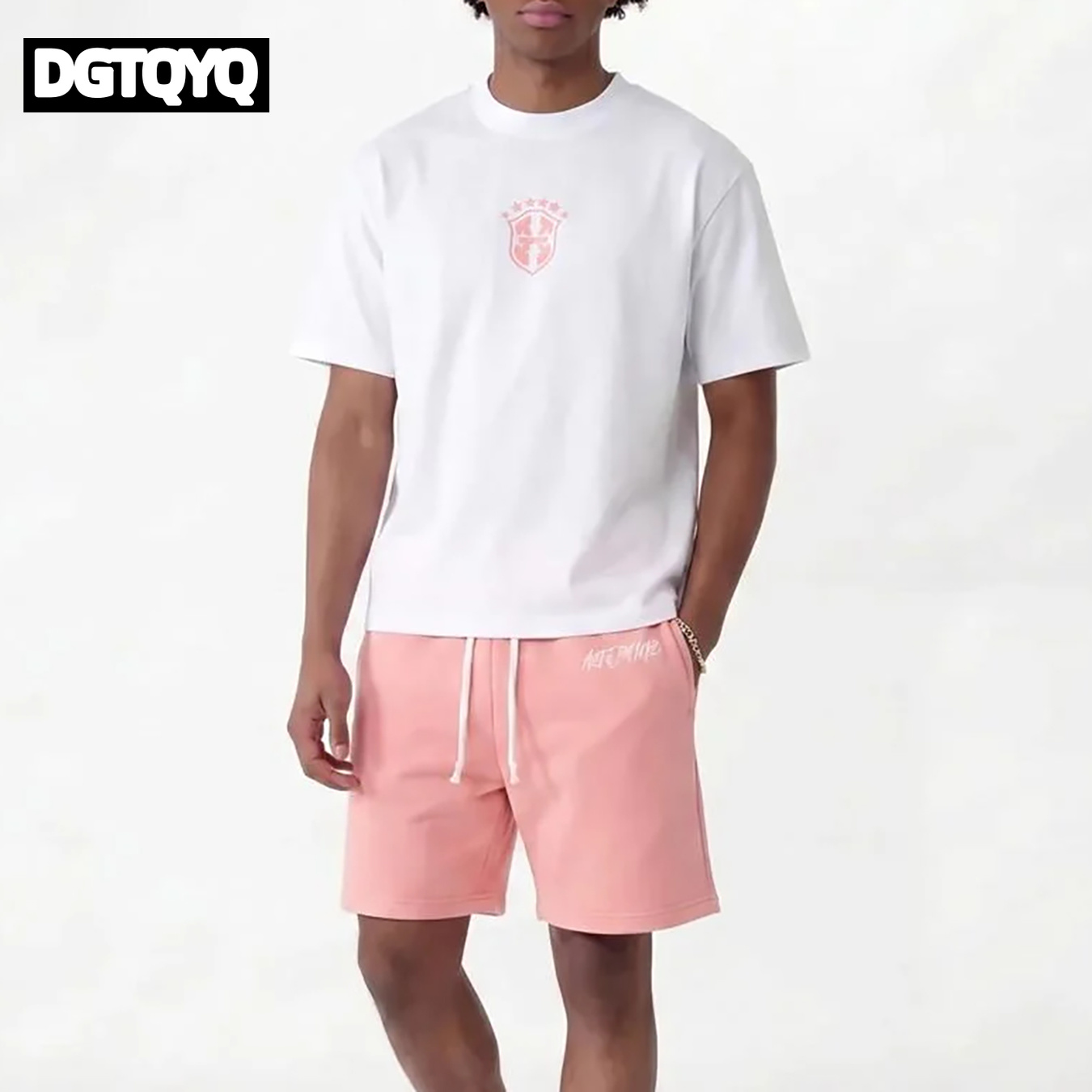 Man's Summer New Pink Embroide - Summer Clothing Haul ulasan dan harga