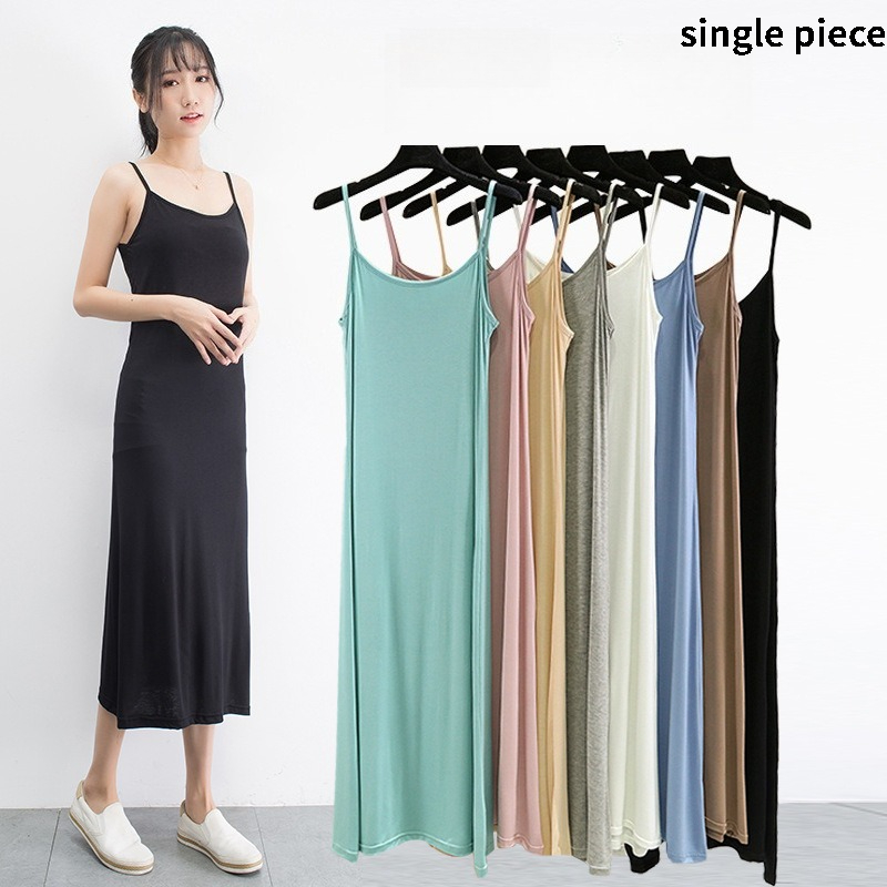 Modal Camisole Vest Dress for  - Summer Clothing Elegant ulasan dan harga