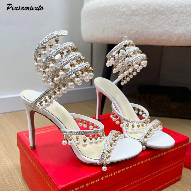 Luxury Rhinestones Pearls Tass - Summer Clothing Elegant ulasan dan harga
