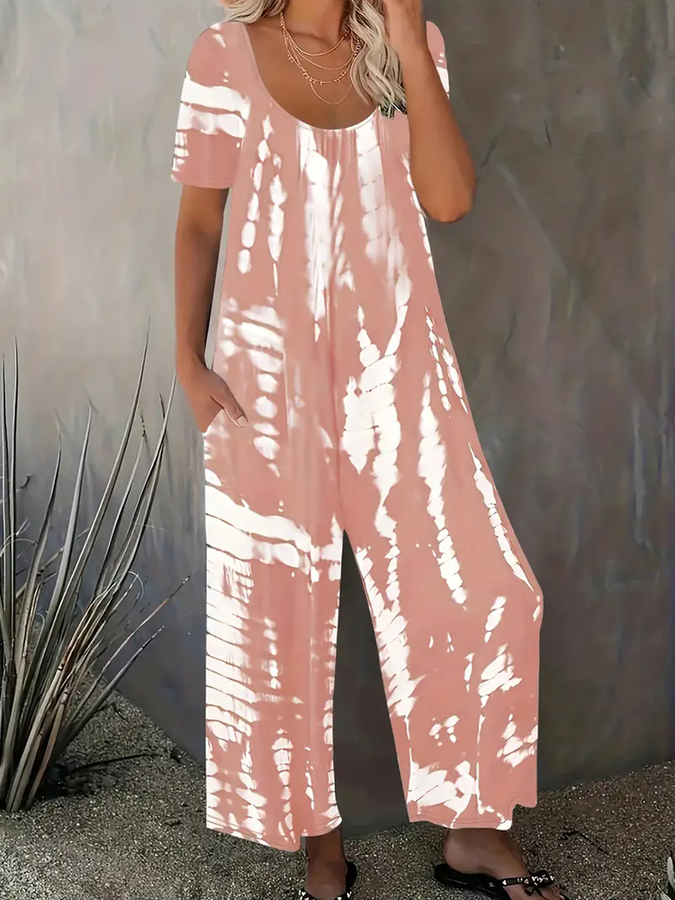 Plus Size Stripe Printed Round - Summer Clothing For Plus Size Women ulasan dan harga