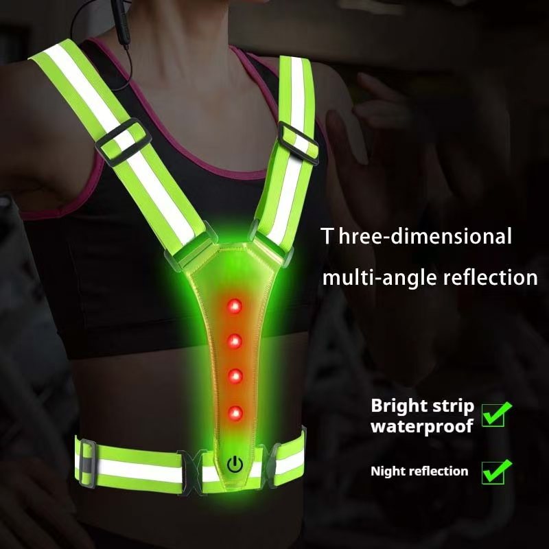 LED Running Vest Reflective Gl - Summer Nights Clothing ulasan dan harga