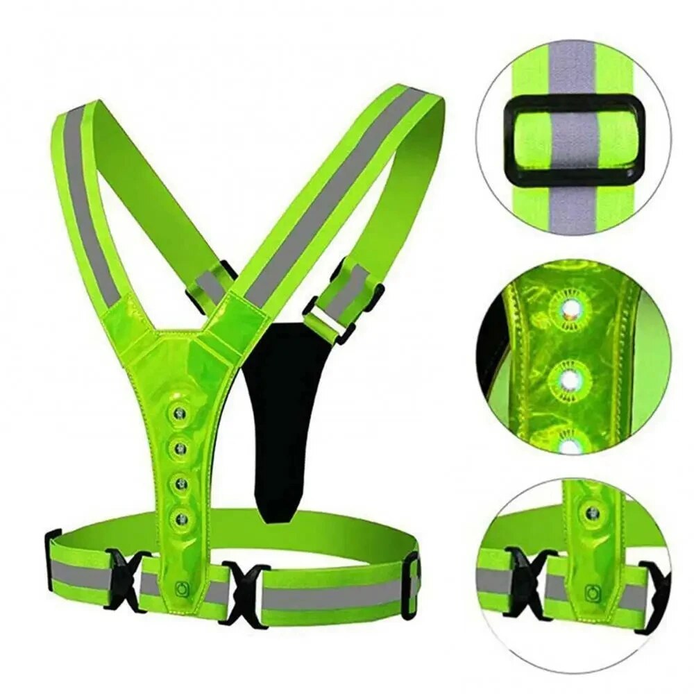 LED Running Vest Reflective Gl - Summer Nights Clothing ulasan dan harga