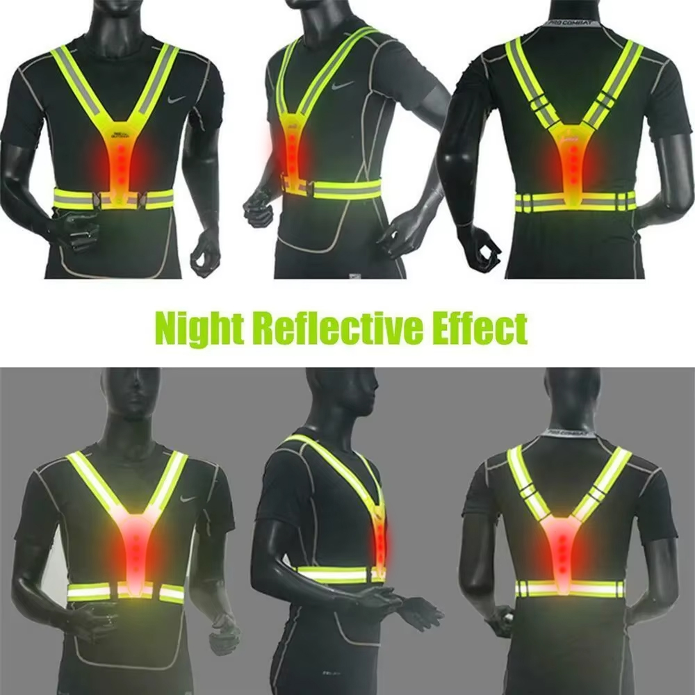 LED Running Vest Reflective Gl - Summer Nights Clothing ulasan dan harga
