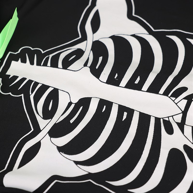 Black Glowing Skeleton Costume - Summer Nights Clothing ulasan dan harga