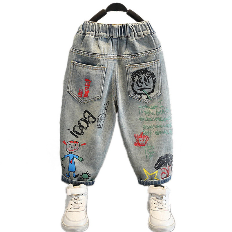 Baby Boy Jeans For Children Ch - Summer Clothing Drawing ulasan dan harga