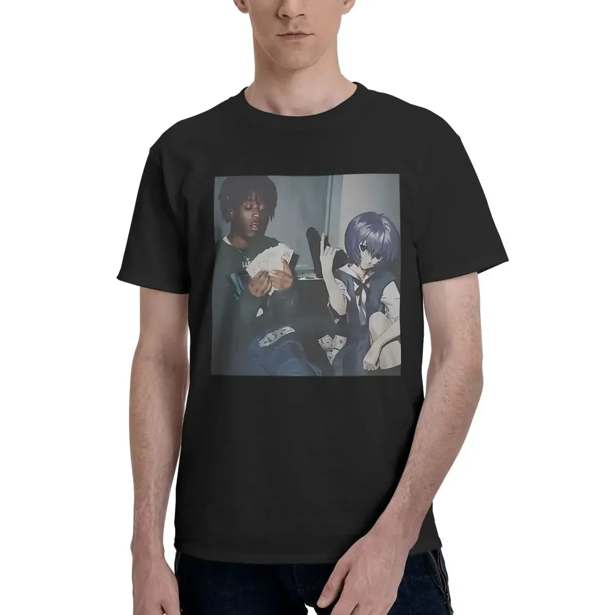 Rei Ayanami Thug Meme 100% Cot - Summer Clothing Deals ulasan dan harga
