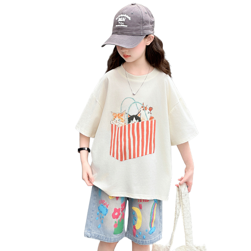 Teenage Girls Summer Top and B - Summer Clothing Drawing ulasan dan harga