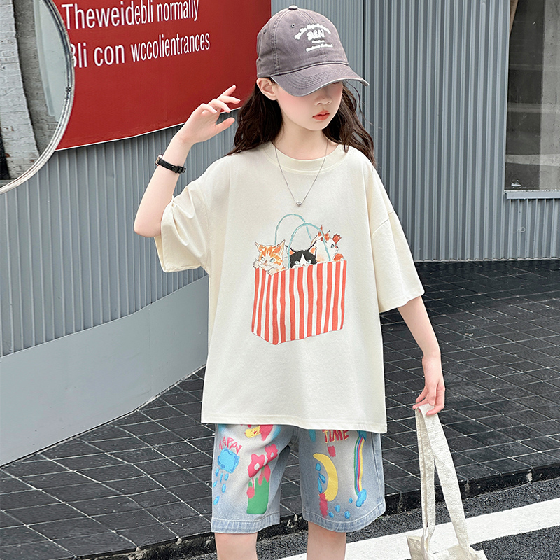 Teenage Girls Summer Top and B - Summer Clothing Drawing ulasan dan harga