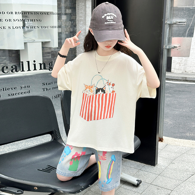 Teenage Girls Summer Top and B - Summer Clothing Drawing ulasan dan harga