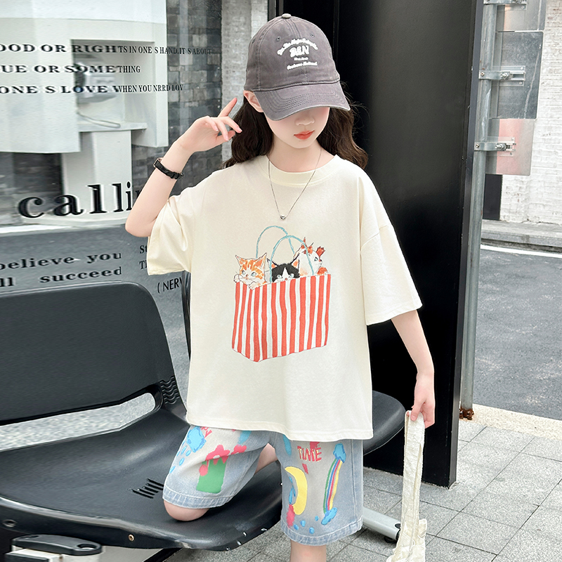 Teenage Girls Summer Top and B - Summer Clothing Drawing ulasan dan harga