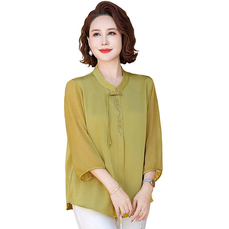 Summer Solid Color Shirt Plus  - Summer Clothing For Plus Size Women ulasan dan harga